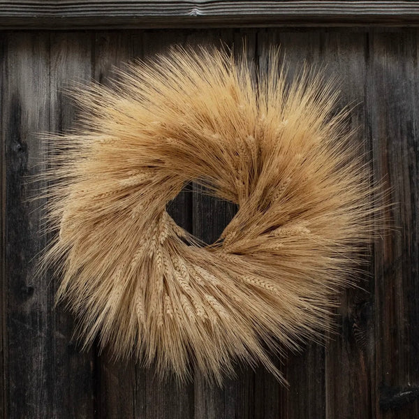 Andaluca - Dried Wheat Wreath (STORE PICKUP ONLY)