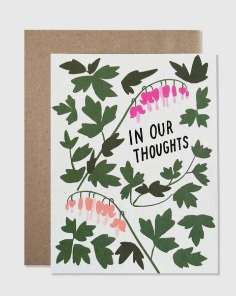 “In Our Thoughts” Sympathy Greeting Card