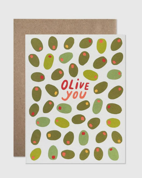 “Olive You” Greeting Card