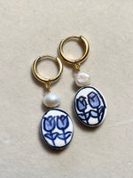 Blue Tulip Earrings