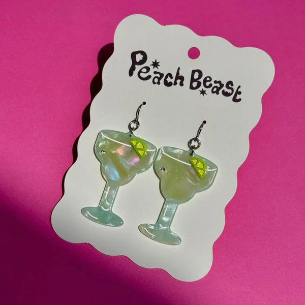 Peach Beast - Margarita Statement Earrings