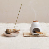 Stoneware Footed Incense Chimney