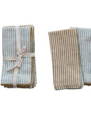 Striped Cotton Napkins Set of 4