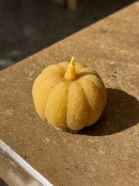 Beeswax Pumpkin Candle - Large