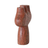 Red Travertine Candelabra (STORE PICKUP ONLY)