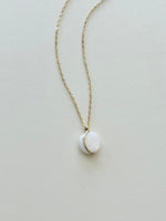 Lisa Slodki - Curve Necklace - Gold Fill + Mother of Pearl