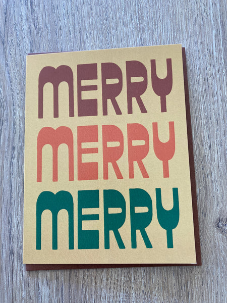 Wit and Co. - Merry Merry Merry Holiday Greeting Card