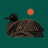 Land + She - Teal Loon 8x8 Print