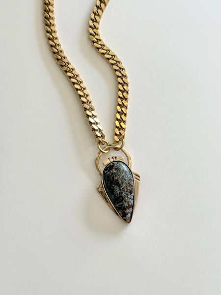 MKE MAE Design - Ocean Jasper + Brass
Statement Necklace