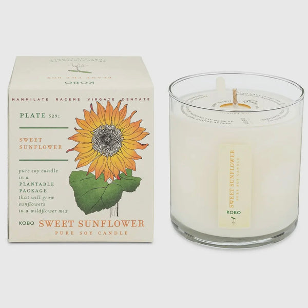 Kobo “Plant The Box” Candle - Sweet Sunflower