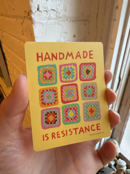 Persika Design Co. - Handmade Is Resistance Sticker
