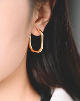 U Shape Geometric Hoop Earrings