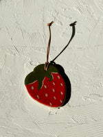 Covet + Ginger x Wit and Co. - Ceramic Ornament - Strawberry