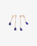 Michelle Starbuck Designs - Cobalt Glass Double Drop Earrings