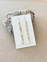 Lisa Slodki - Box Chain Earrings - Gold Fill