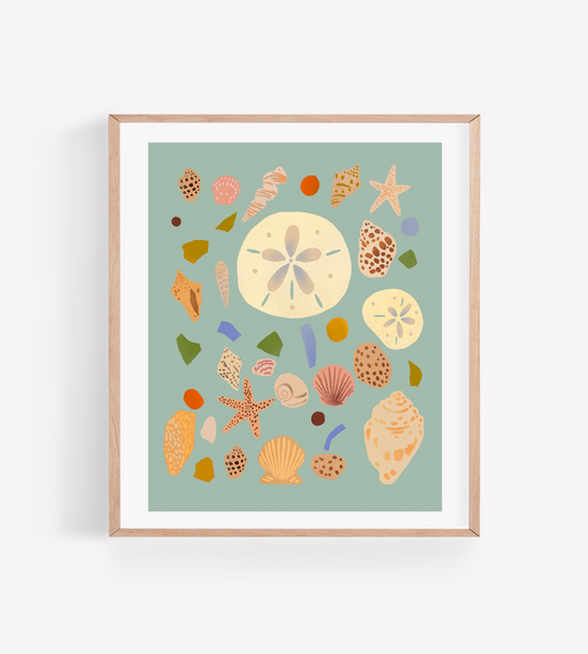 Persika Design Co. - “Seashells From The Seashore” Print - 8” x 10” (STORE PICK UP ONLY)