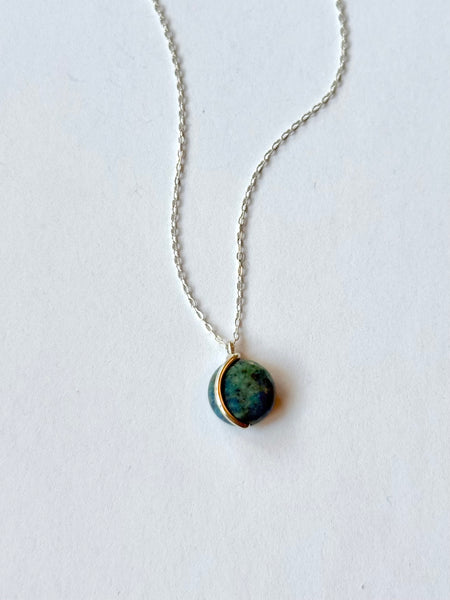 Lisa Slodki - Sterling Silver + Azurite Necklace