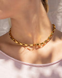 Thick Paperclip Chain Necklace - Gold