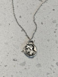 Silver Pegasus Coin Necklace