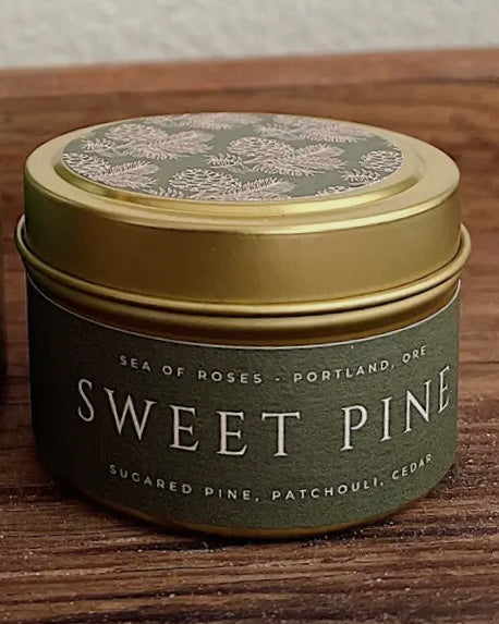 Sea Of Roses - 4 oz. Sweet Pine Candle