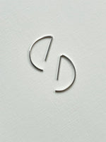 Lisa Slodki - Half Moon Earrings - Sterling Silver