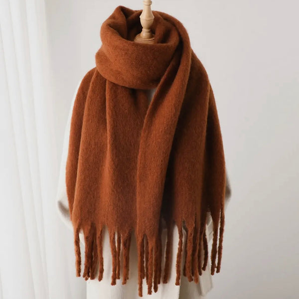 Tassel Scarf - Rust