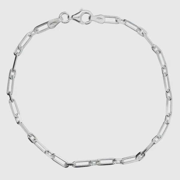 Long + Short Link Bracelet - Sterling Silver