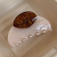 Beige Half Moon Hair Clip