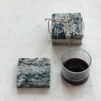 Marble Coasters - Set of 4