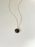 Lisa Slodki - Meridian Necklace - Gold Fill + Green Stone