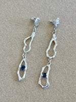Lauren Landa - Sterling Silver + London Blue Topaz Earrings
