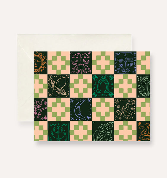 Persika Design Co. - “Quilt Pattern” Greeting Card
