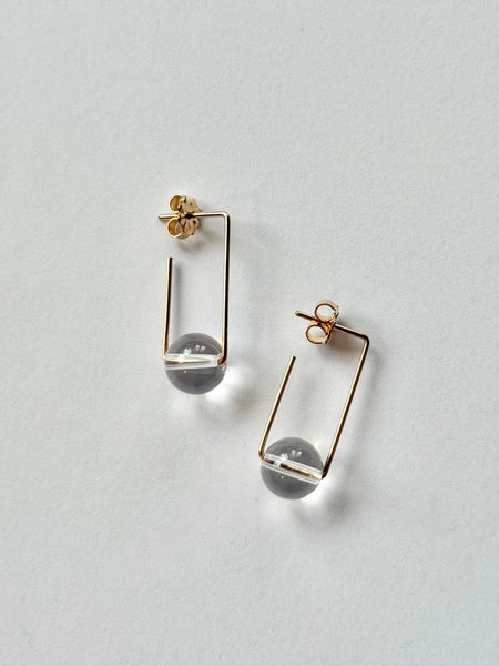 Lisa Slodki - Gold Fill + Crystal Quartz Earrings