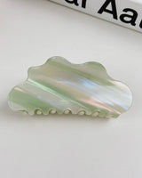 Green Cloud Hair Clip