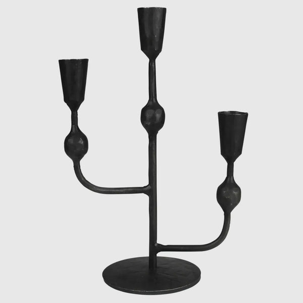Black Iron Candelabra