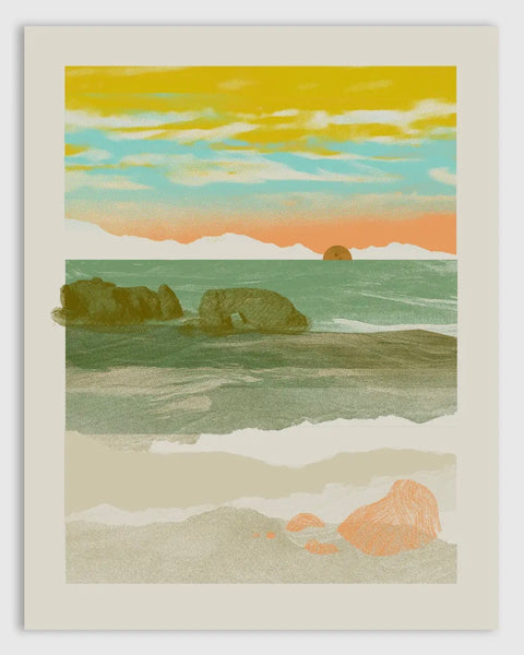 Tender Loving Empire - Seascape Collage Print 11x14”
