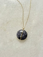 Lisa Slodki - Meridian Necklace - Gold Fill + Dumortierite