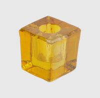 Yellow Glass Incense Cone Burner