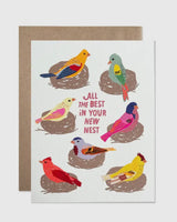 “All The Best In Your New Nest” Greeting Card