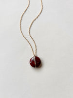 Lisa Slodki - Meridian Necklace - Gold Fill + Red Jasper