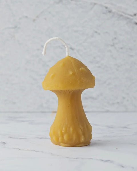 Beeswax Mushroom Candle