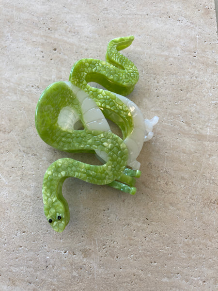Green Garden Snake Clip