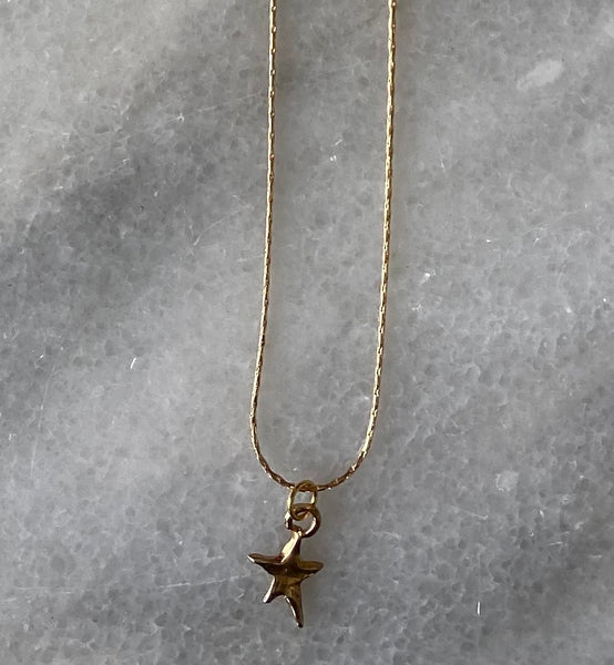 Abstract Star Necklace - Gold
