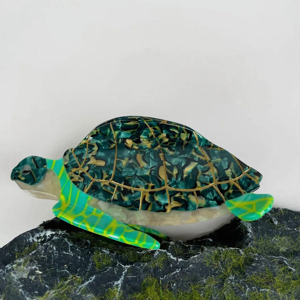 Green Sea Turtle Hair Clip