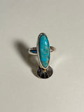 MKE MAE Design - Kingman Turquoise + Sterling Silver Adjustable Ring