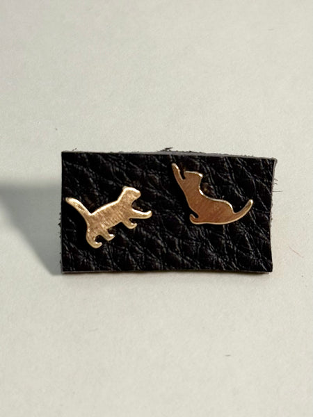 Cat Stud Earrings