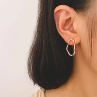 Irregular Oval Earrings