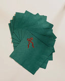 Christmas Bow Napkins - Set of 20
