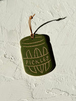 Covet + Ginger x Wit and Co. - Ceramic Ornament - Pickles