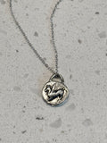 Silver Pegasus Coin Necklace